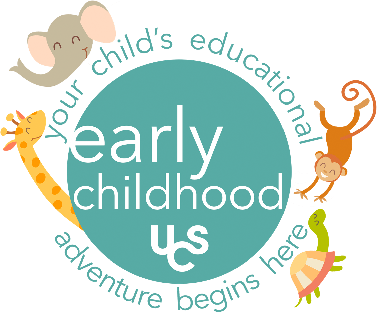 Early Childhood logo with animals Early Childhood logo with animals